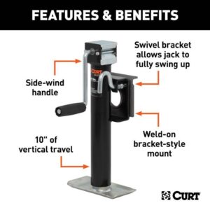 Curt Manual 2000 lb Trailer Jack 28302 - Image 2