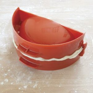 Pizzacraft Red Plastic Calzone Press PC0405 - Image 2