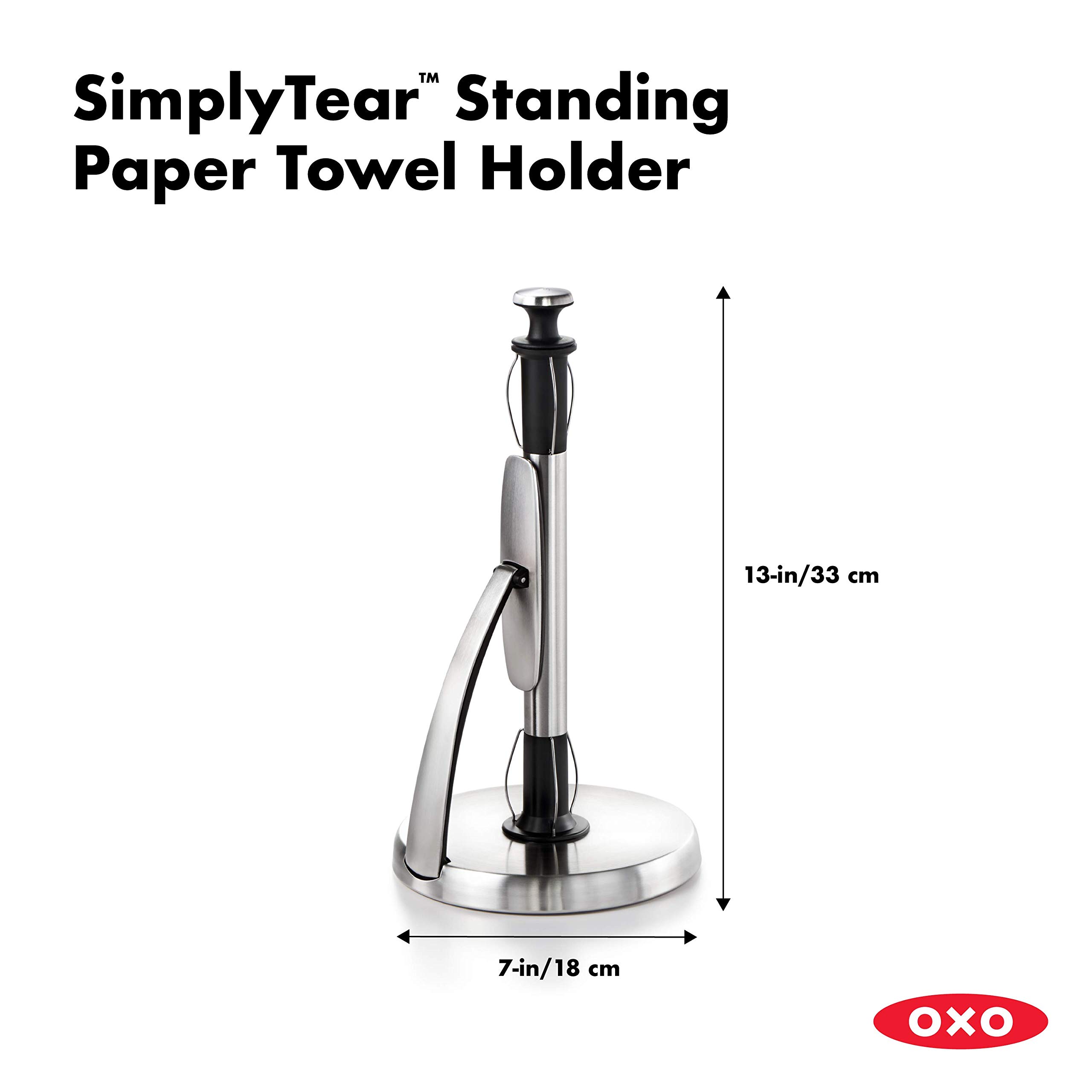 OXO Good Grips SimplyTear Paper Towel Holder Countertop - Image 2