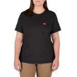 Milwaukee Gridiron Short Sleeve Women's Round Neck Black Tee Shirt XL
