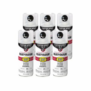 Rust-Oleum Stops Rust Spray 5-in-1 Gloss Clear Spray Paint 12 oz (Case of 6)