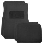 Custom Accessories Black Floor Mat For Universal fit for all vehicles 4 pk