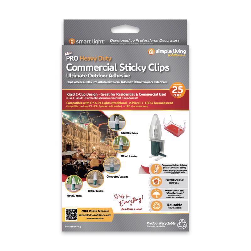 Simple Living Solutions Max Pro Commercial Heavy Duty Sticky Clips 25 pk