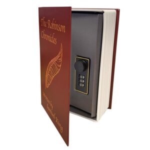 Lucky Line Combination Lock Burgundy Book Safe 62200