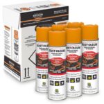 Rust-Oleum Industrial Choice Fluorescent Orange Inverted Marking Paint 6-Pack
