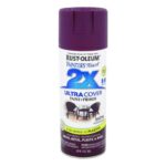 Rust-Oleum 2X Ultra Cover Satin Aubergine Paint+Primer Spray Paint 12 oz