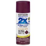 Rust-Oleum Ultra Cover Ultra Matte Harvest Grape Paint+Primer Spray Paint 12 oz