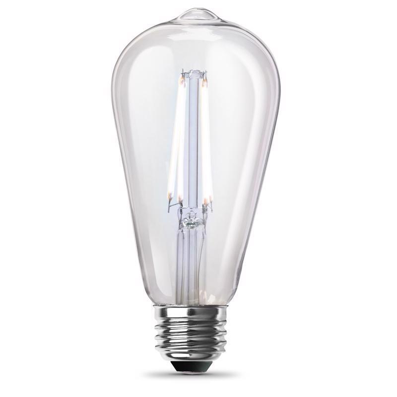 Feit ST19 E26 (Medium) Filament LED Bulb Daylight 60 Watt Equivalence 2 pk - Image 2