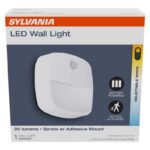 Sylvania Motion-Sensing Battery Powered LED White Security Wall Light