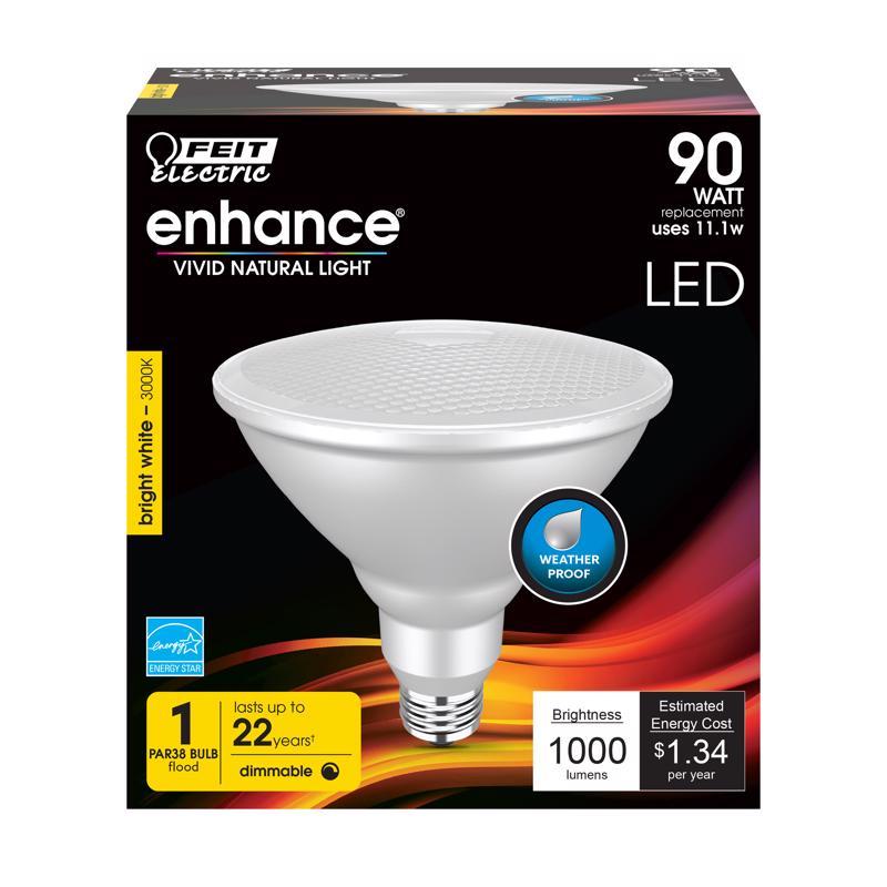 Feit PAR38 E26 (Medium) LED Bulb Bright White 90 Watt Equivalence