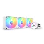 NZXT Kraken Elite 360 RGB – RL-KR36E-W1-360mm AIO CPU Liquid Cooler – Customizable 2.36″ LCD Display for Images, Performance Metrics and More – High-Performance Pump – 3 x F120P RGB Fans – White