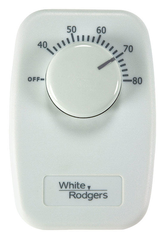 White Rodgers Heating Dial Single Pole Line Voltage Baseboard Thermostat