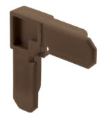 Prime-Line Bronze Plastic 3/8 in. W X 3/4 in. L Screen Frame Corner (100-Pack)