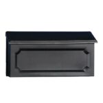 Architectural Mailboxes Windsor Plastic Wall Mount Black Mailbox WMH00BAM
