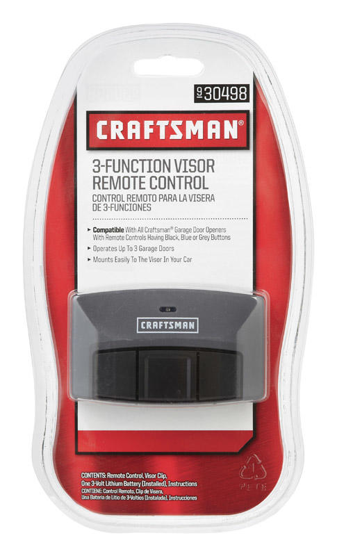 Craftsman 2 Door 3 Door 3 Function Garage Door Remote For All Major Brands 30498