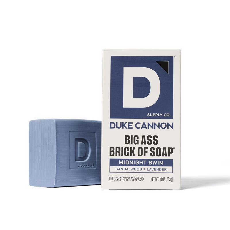 Duke Cannon Midnight Swim Scent Bar Soap 10 oz