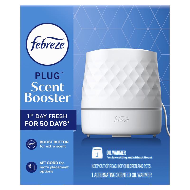 Febreze Plug Scent Booster Fresh Scent Air Freshener Oil Warmer Solid