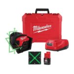 Milwaukee M12 2 beam Self Leveling Cross-Line Laser Kit 165 ft.