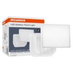 Sylvania Motion-Sensing Battery Powered LED White Security Floodlight
