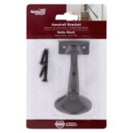 National Hardware Black Zinc Die-Cast Handrail Bracket (Case of 5)