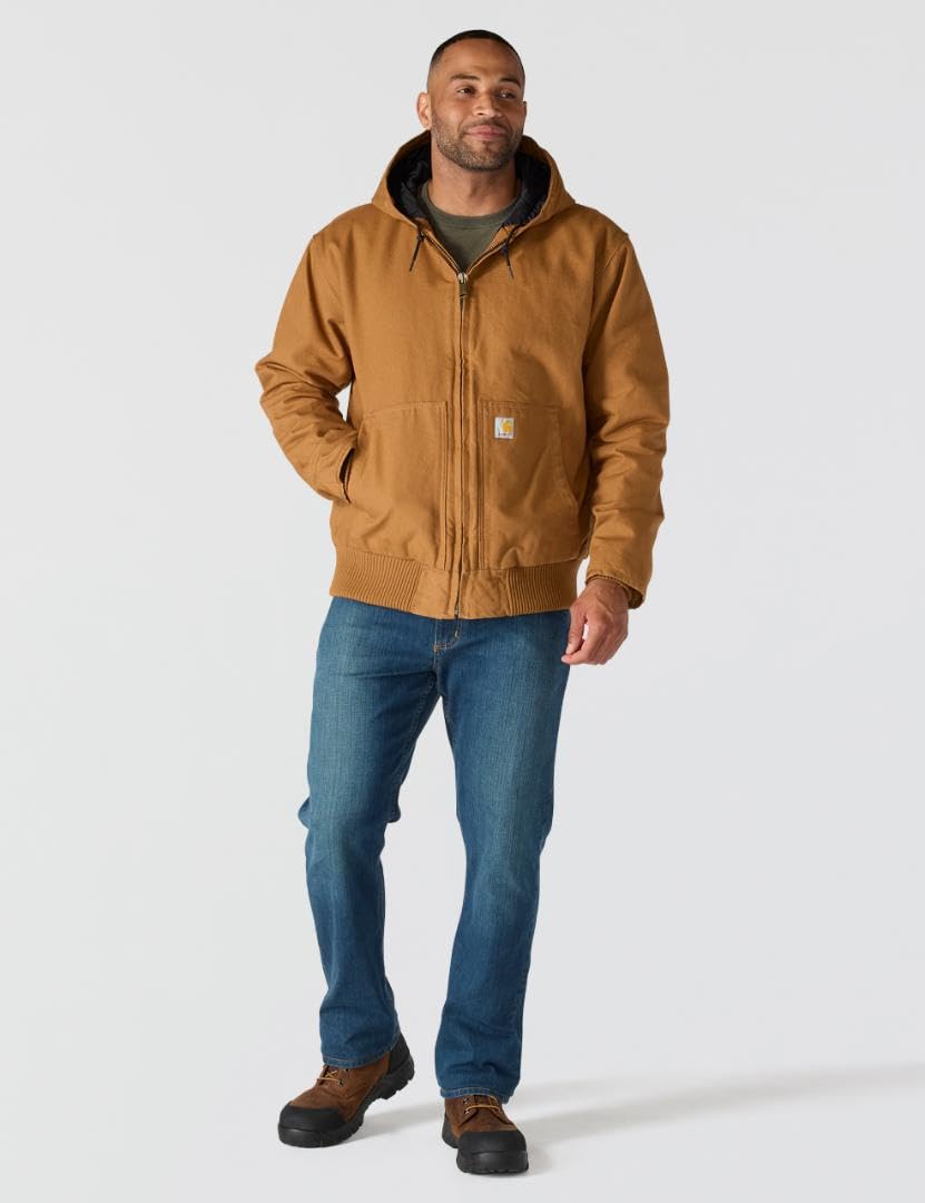 Carhartt Washed Duck Active Jacket Brown J130 104050-BRN Large - Image 4