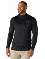 Carhartt Force Long-Sleeve Hooded Logo Graphic T-Shirt Black 106165 N04