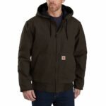 Carhartt Washed Duck Active Jacket Dark Brown J130 104050-DKB Large