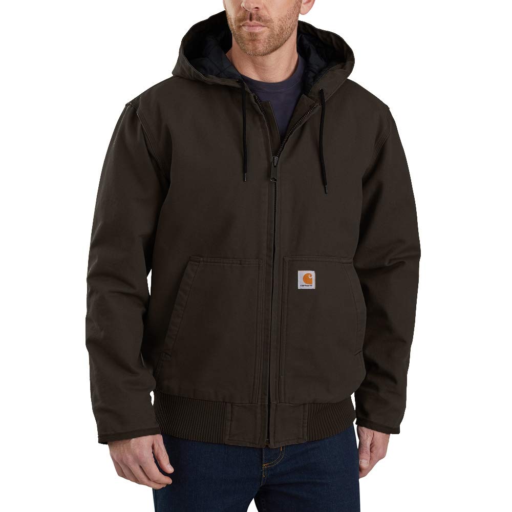 Carhartt Washed Duck Active Jacket Dark Brown J130 104050-DKB Large