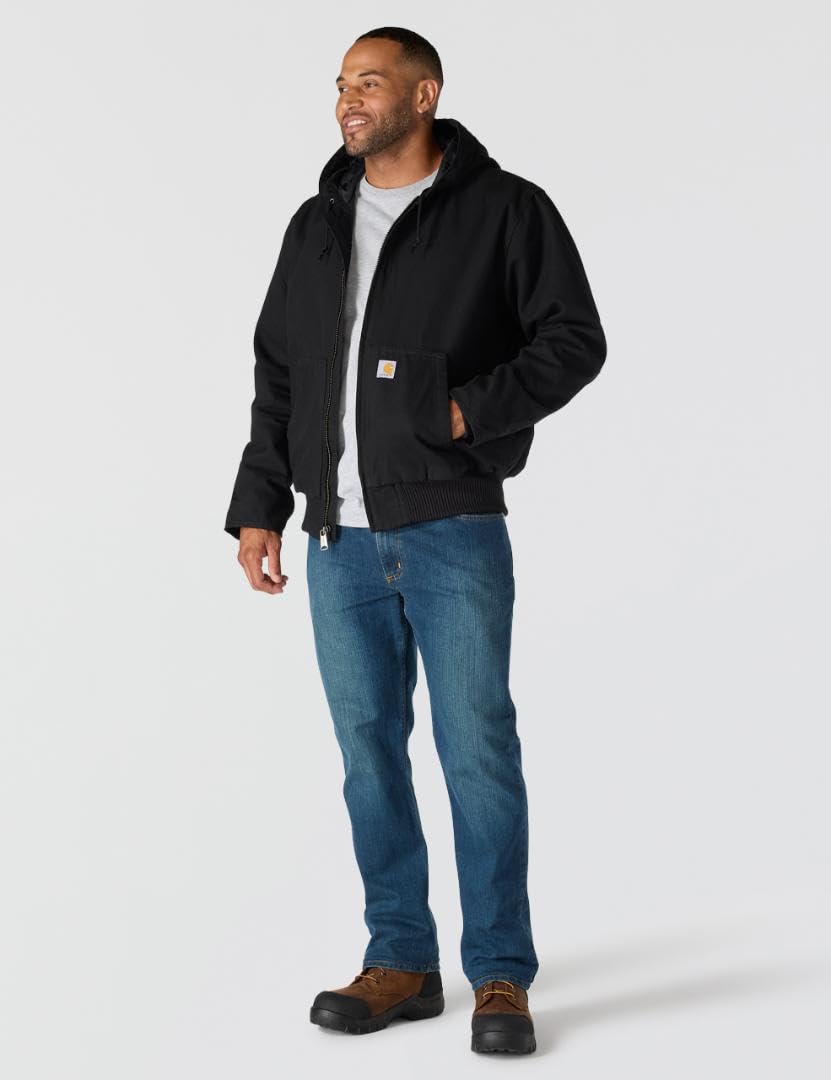 Carhartt Washed Duck Active Jacket Black J130 104050-BLK Large - Image 4