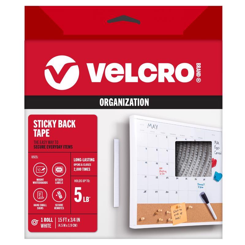 VELCRO Brand Sticky Back Large Nylon Hook and Loop Fastener 180 in. L