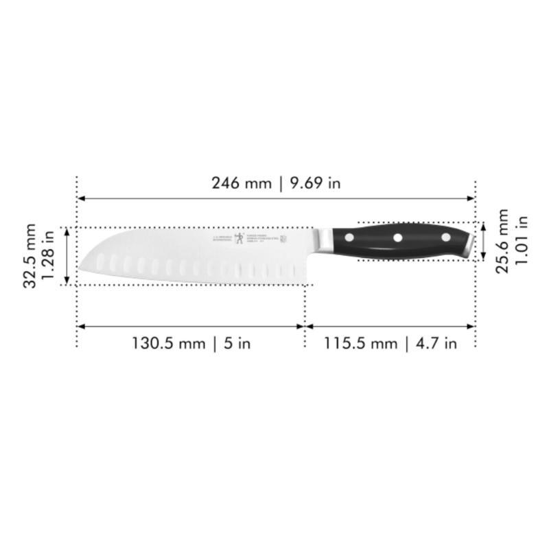 Zwilling J.A Henckels Forged Premio 5 in. L Stainless Steel Santoku Knife - Image 2