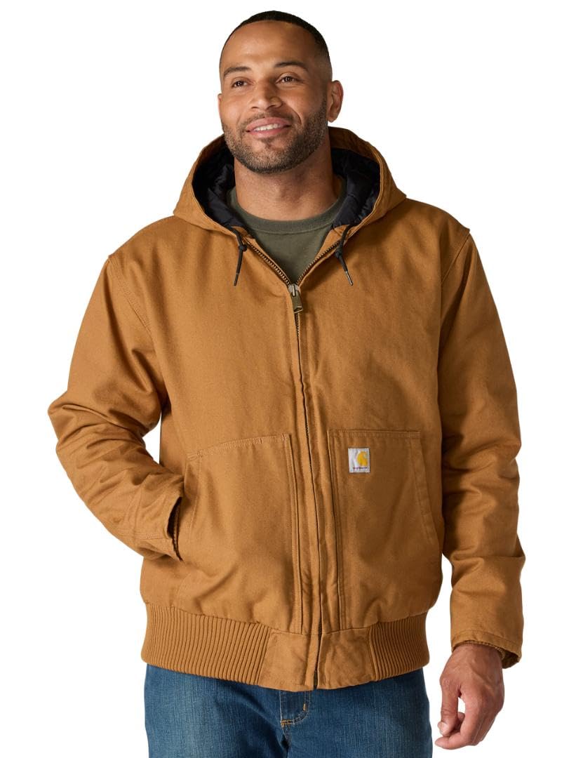 Carhartt Washed Duck Active Jacket Brown J130 104050-BRN Large