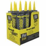 Sashco Through The Roof Clear Synthetic Rubber Roof Sealant 10.5 oz (Case of 12)