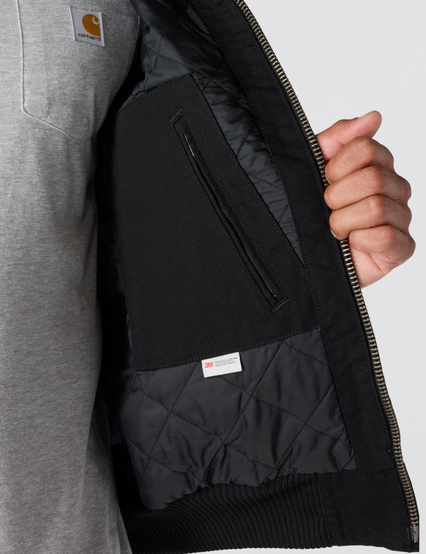 Carhartt Washed Duck Active Jacket Black J130 104050-BLK XL - Image 6