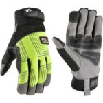 Wells Lamont FX3 Men's Indoor/Outdoor Hi-Viz Work Gloves Black/Yellow Large