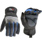 Wells Lamont FX3 Men's Indoor/Outdoor Work Gloves Black/Blue XL