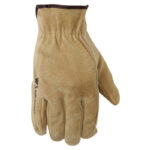 Wells Lamont Split Cowhide Leather Driver Tan Gloves Large