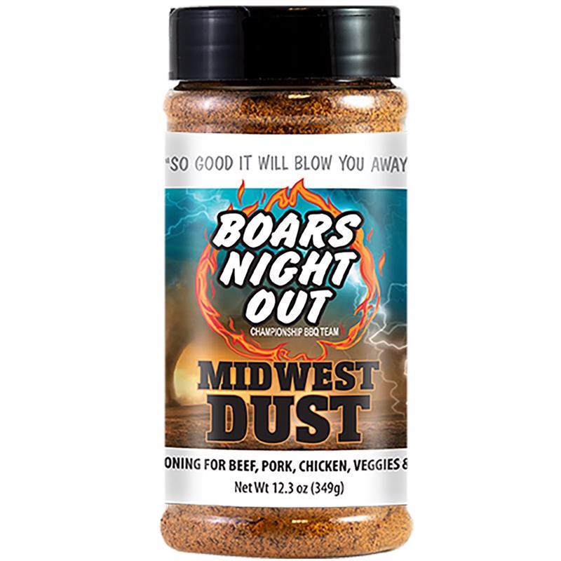 Boars Night Out Midwest Dust Bar-B-Q Rub/Seasoning 12.3 oz OW86540