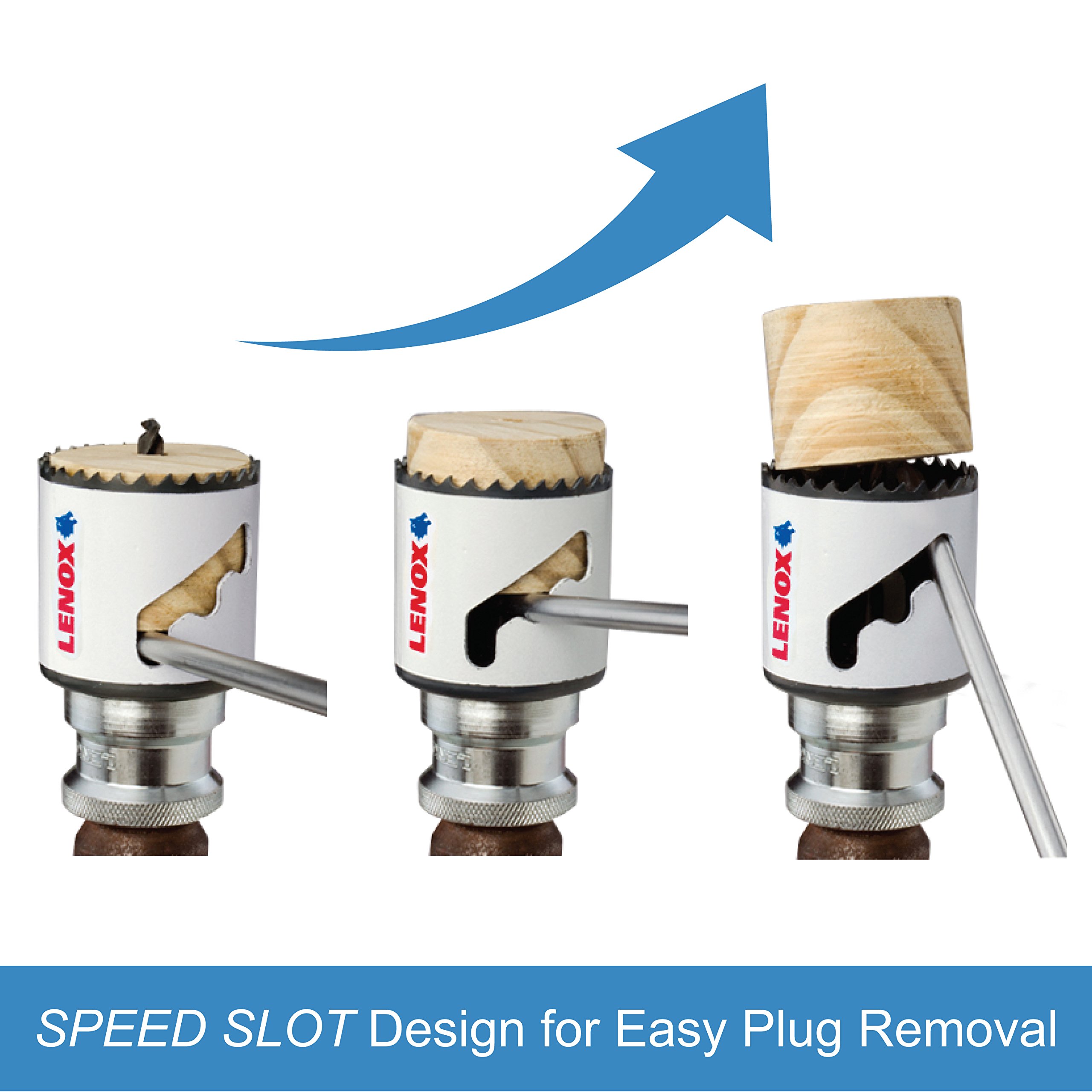 LENOX Tools Bi-Metal Speed Slot Hole Saw with T3 Technology, 2-1/2" - Image 3