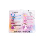 Core Kitchen Rainbow Straw Topper Silicone 10 pk (Case of 6)
