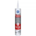 GE Sealants & Adhesives GE-GE712-10.1oz GE GE712 Kitchen and Bath Sealant, 10.1 oz Cartridge, White, 10.1oz