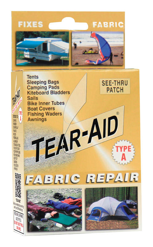 TEAR-AID Fabric Repair Kit, Type A Clear Patch