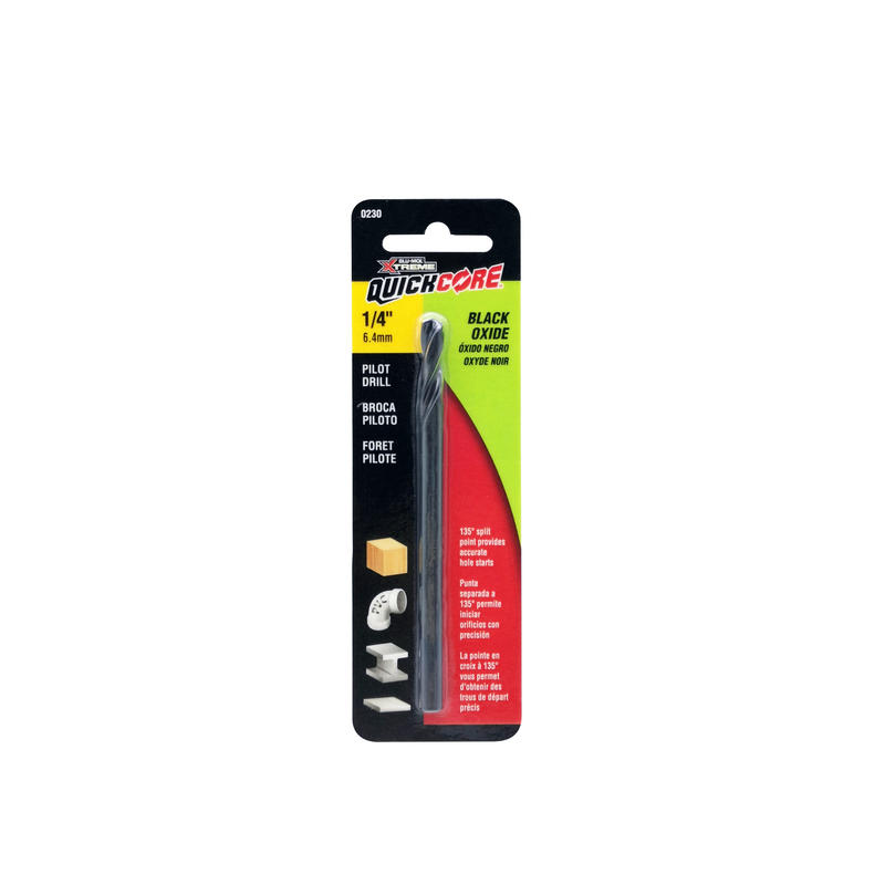 Blu-Mol Xtreme QuickCore 1/4 in. Bi-Metal Hole Saw Pilot Bit