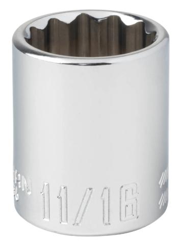 Craftsman 11/16 in. X 3/8 in. drive SAE 12 Point Standard Socket