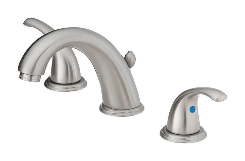 Oakbrook Collection Brushed Nickel Coastal Widespread Bathroom Sink Faucet