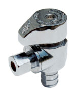 SharkBite 1/2 in. PEX Barb X 3/8 in. Brass Angle Stop Valve 23058LF
