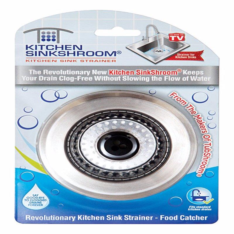 SinkShroom Chrome Stainless Steel Kitchen Sink Strainer