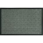 Sports Licensing Solutions 18 in. W X 30 in. L Gray Parquet Rubber Door Mat