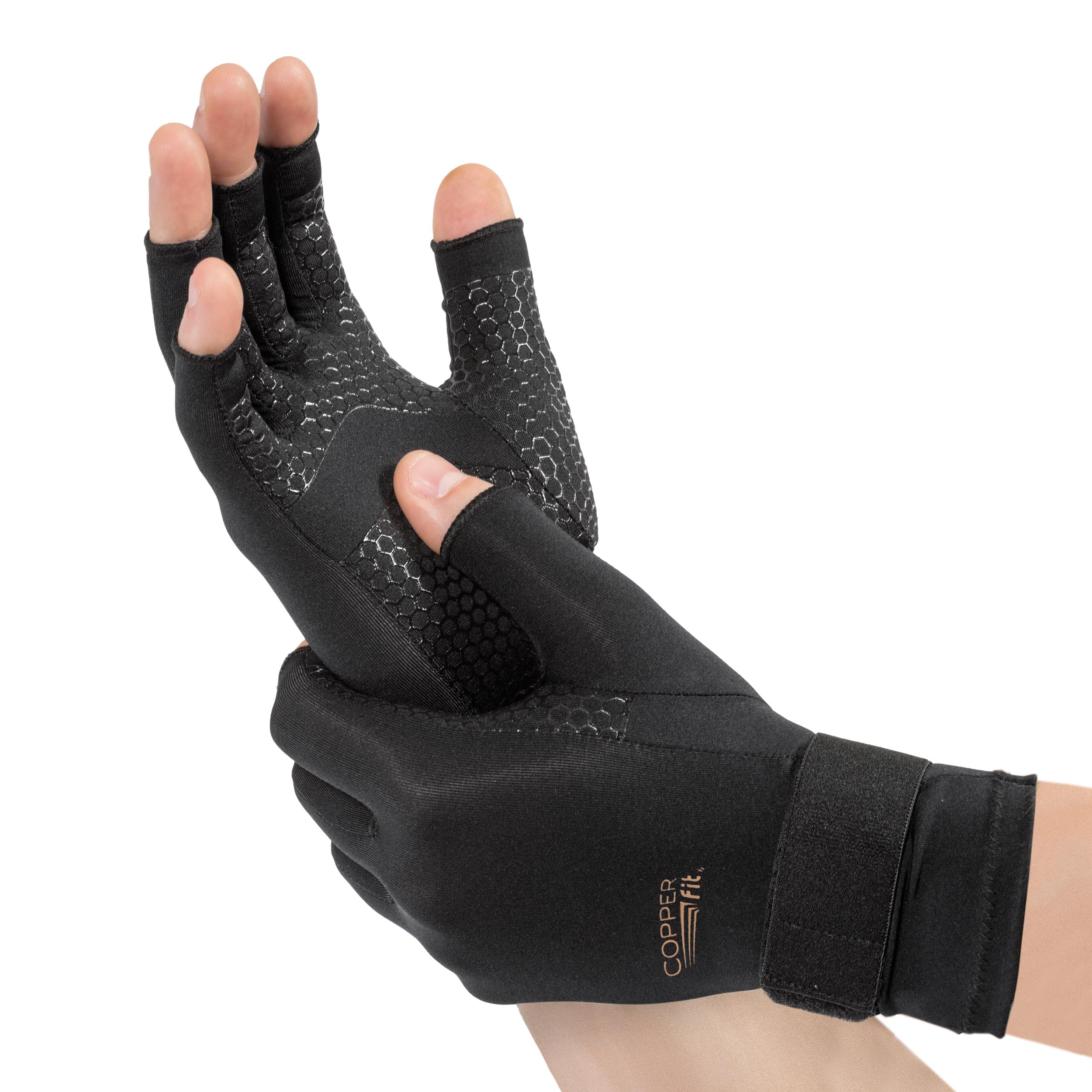 Copper Fit Compression Gloves Nylon/Spandex Small/Medium - Image 2