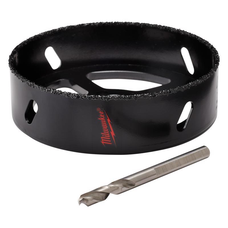 Milwaukee 6-3/8 in. Carbide Grit Recessed Light 3/8 in D Recessed Light Hole Saw